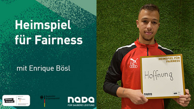 Home match for fairness with Enrique Bösl